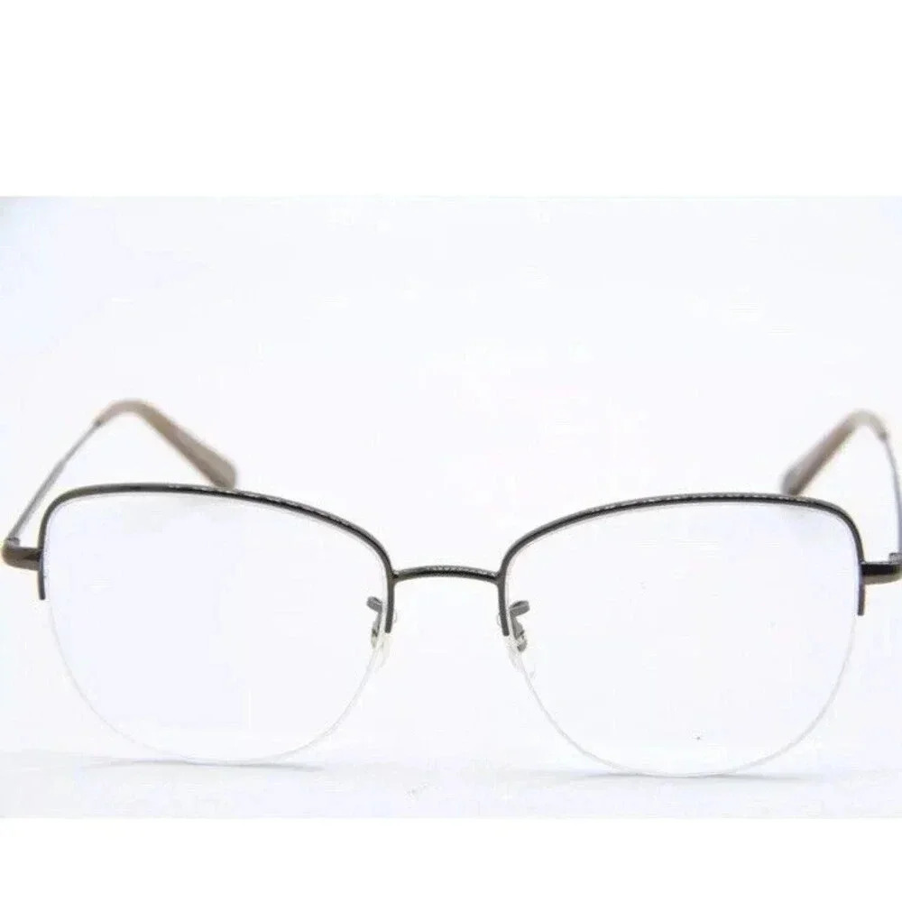 Garrett Leight Pershing Eyeglasses  54-18  AME-TI GUNMETAL BROWN GLCO